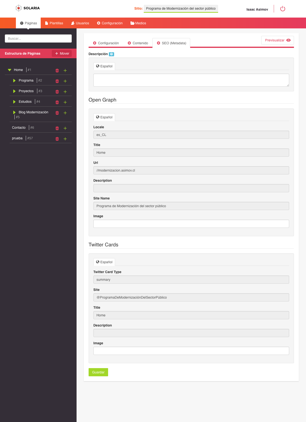 Ingreso con a CMS - GTD